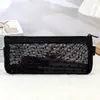 Nova Bolsa de Lápis Transparente de Malha Simples Estilo Japonês e Coreano Bolsa de Maquiagem Bolsa para Batom Bolsa de Material Escolar Bolsa de Lápis de Grande Capacidade