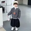 Suéteres para Niños Otoño Invierno 2026 Nuevo Estilo Ropa de Punto para Niños Ropa Interior Básica para Bebés Suéter de Lana para Niños de Invierno Tendencia