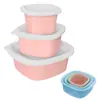 Amazon Transfronterizo Lonchera Caja de Empaque para Snacks y Frutas Infantiles Monocapa Sellada Caja de Conservación de Silicona de Grado Alimenticio para el Hogar