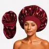 Amazon sombrero redondo de ala ancha de doble capa de color salón de belleza de seda gorro de luna todo partido gorro de ducha gorro de dormir de color