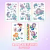 Sereia-Brilhante Hailey/Bolha Subaquática/Pônei Arco-Íris/Terra dos Sonhos Glitter Colorido Adesivo para Tatuagem