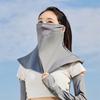 Bufanda Protectora Solar para Cuello de Seda de Hielo, Protección para el Cuello, Manga para el Cuello, Artefacto para Conducir, Chal con Protección UV, Máscara para Montar, Verano para Mujer