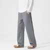 Pantalones deportivos de algodón pesado de estilo americano de marca de moda para hombre, nuevo modelo otoño e invierno 2026, pantalones casuales rectos holgados para hombre al por mayor