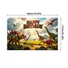 Telón de Fondo de Cumpleaños de Dinosaurio Nuevo Transfronterizo Banner de Celebración de Fiesta de Cumpleaños Bosque Jurásico Volcán Personalizado al por Mayor