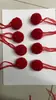 Fabricante con pompón de cola de cachemira rojo pompón hecho a mano diy bola de hilo de 4 cm materiales de accesorios decorativos