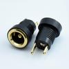 Este Conector de Alimentación CC Estándar Europeo Dc-022B Chapado en Oro 5525 5.5*2.1 Conector CC con Tuerca 2.1 Base Hembra CC