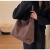 Bolso Cruzado Estilo Coreano Bolso de Gamuza Nuevo para Mujer Versátil Transfronterizo Bolso de Hombro Retro Gran Capacidad Bolso Tote para Viajar