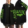 Suéter con capucha estampado Harajuku de Stray Kids, suéter holgado con cremallera, venta al por mayor