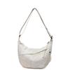 2025 Nueva Bolsa Dumpling de Gran Capacidad para Viajeros, Color Puro, Estilo Coreano, Moda Casual, Versátil, de Un Hombro, Cruzada para Mujer