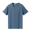 Camiseta Branca de Manga Curta para Mulheres, Corte Solto, Novo Estilo Verão 2025, Camiseta Básica Lisa, Top Manga Meia-Manga Feminino