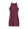 Ropa de mujer transfronteriza al por mayor 2026 verano nuevo estilo puro y suave sin mangas ajustado vestido tipo tank de color liso