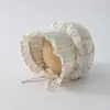 Chapéus para Bebês e Crianças Pequenas para Primavera e Outono, Estilo Fino, Touca Protetora, Chapéu de Sol Floral Francês para Meninas Bebês, Chapéu Pequeno para Bebês