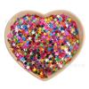 Lentejuelas de Estrella de Cinco Puntas de 4 mm, Corazón de Resina, Estrella Hueca, Accesorios de Joyería DIY Hechos a Mano, Materiales para Arte de Uñas, Brillo