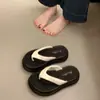 Chinelos Romanos com Plataforma Grossa para Aumentar Altura de 5CM com Prendedor nos Dedos para Mulheres, Novos Sandálias Romanas de Praia para Férias ao Ar Livre de Verão