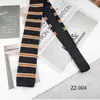 Corbata de Punto para Hombre Estilo Coreano, Plana de Moda Rayada Trendy de 6 cm de Lana, Exportación a Europa y América, Transfronteriza, en Stock