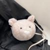 Bolsa de Urso de Barcelona Primavera 2024 Boneca de Pelúcia Desenho Animado Fofo Bolsa Cabeça de Urso Mochila Infantil Bolsa Transversal Feminina