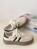 Zapatos de Entrenamiento Moral de Suela Gruesa para Mujer Forrados de Vellón 2025 Nuevos Otoño e Invierno Tenis Casuales Versátiles Blancos para Mujer Zapatos de Algodón
