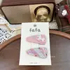 Accesorios para el pelo de poni bordados lindos estilo coreano para principios de primavera del Año del Caballo, diadema de cuadros coloridos simple versátil para flequillo lateral de niños