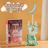 Reloj Pequeño de Dibujos Animados, Movimiento Silencioso, Aspecto Elegante, Creativo, Animal Lindo en Coche, Decoración de Escritorio y Mesita de Noche, Adornos, Regalos al por Mayor