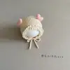 Gorro de Bebé Otoño e Invierno Niña Bebé Tejido de Lana Lindo Súper Lindo Meses de Edad Protección Auditiva Orejas de Princesa Cálido Encaje