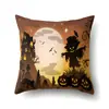 Funda de Almohada de Halloween TC616 Almohada Lumbar de Coche Funda de Cojín de Calabaza para Sofá Funda de Almohada para Oficina Hogar Sala de Estar