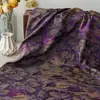Tecido de Colete Abstrato Floral Tingido em Fio, Fashion e Artístico, Tecido Decorativo Jacquard para Vestido, Saia, Almofada