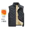 Comércio Exterior Masculino Roupas de Frio Estilo Outono/Inverno Lã de Cordeiro Outdoor Com Veludo Espessado Gola Alta Jaqueta Colete Masculino