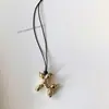 Collar de Cuentas con Colgante de Cachorro Sencillo para Combinar con Todo, para Mujer, Dulce, Cool, Personalidad de Chica Picante, Moda, Elegante, Tendencia, Cadena para Suéter