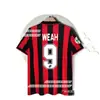 0910 Camiseta AC Milan Local Visitante Kaka Beckham Pirlo Manga Corta Manga Larga Uniforme de Fútbol Retro