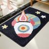 Alfombrilla Absorbente para Piso de Baño, Alfombrilla Antideslizante Resistente a Manchas para Baño, Felpudo para Puerta de Inodoro, Alfombra Bordada de Oso Afelpado para Entrada