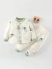 Traje de chaqueta acolchada de algodón para bebé otoño e invierno bebé cálido grueso invierno dividido ropa acolchada ropa acolchada de algodón para hombres, mujeres y niños pantalones de algodón