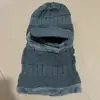 Gorro de Tricô de Inverno Transfronteiriço Masculino com Forro de Lã Chapéu de Lã Espessado com Cobertura Integrada para Pescoço Proteção para Ouvido Chapéu Quente à Prova de Frio