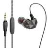 Auriculares con Cable Qkz Ak2 para Gaming, Teléfono Móvil con Graves Potentes, Control con Cable con Micrófono, Auriculares para Gaming, Modelo Popular Transfronterizo