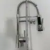 Comercio Electrónico Transfronterizo Comercio Exterior Grifo de Cocina con Resorte Acero Inoxidable Agua Caliente y Fría Grifo de Fregadero Extraíble