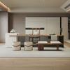 Mesa de Isla Moderna de Madera Maciza Mesa de Té Mesa de Diseño para Oficina en Casa Lujo Ligero Premium Estilo Explosivo