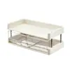 Organizador de cosméticos de escritorio, caja de almacenamiento con cajón, almacenamiento de productos para el cuidado de la piel, estante multicapa para el baño, organizador de tocador y solución de almacenamiento para mascarillas faciales