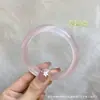 Fabricante de Pulseira de Pedra Olho de Gato Tipo Gelo Atacado Pulseira de Vidro Jade Cor de Gelo Azul Luar Branco Estilo Chinês Joias Atacado
