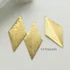 Relleno de Oro de 14K Color Oro Claro Conservación del Color DIY Material Rombo Latón Mate Flor Pieza Patrón de Aretes Hechos a Mano Pieza para Colgar