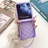 Fragancia de Lujo para Funda de Teléfono Xiaomi mixflip Plegable de Moda Portátil Patrón de Cuero Romboidal Protección Japonesa y Coreana