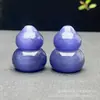 Sello de Calabaza Fermentada Flor de Durazno de Jade Seda Dorada de Xinjiang Colgante de Calabaza Tridimensional de Jade Colgante de Jade Recuerdo