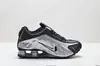 Tênis Esportivo Casual Cross-Border Novo Modelo Shox R4 para Corrida Estilo Retrô Floral Masculino e Feminino Respirável Amortecimento