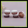 Creme Engarrafado 10g Frasco Marrom de Boca Larga Frasco de Creme 10ml Frasco de Amostra de Chá para Pomada Caixa com Glitter