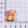 Acessórios de resina de animais de desenho animado para projetos DIY: adequado para tamancos, chaveiros, garrafas de água, elásticos de cabelo, presilhas de cabelo, capas de celular e bolsas