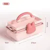 Caja Médica Multifuncional, Caja de Almacenamiento de Medicamentos Transparente de Gran Capacidad, Portátil, de Tres Niveles, para Escritorio, con Tapa, Caja de Almacenamiento Creativa