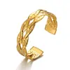 Pulsera de Acero de Titanio Amazon No se Desvanece, Pulsera Ajustable de Acero Inoxidable para Mujer, Pulsera Abierta Exagerada de Gama Alta al por Mayor