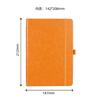 Caderno com Elástico Marcador Capa Dura Personalizado Escritório Simples A5 Bloco de Notas Diário de Estudante PU Livro de Registro de Reuniões