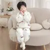 Pijama para Niños Invierno 2025 Nuevo para Bebé Niño Franela Algodón de Tres Capas Traje Ropa de Casa de Alta Calidad