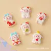 Accesorios de resina de oveja linda y brillante de dibujos animados para pinzas para el cabello, diademas, adornos para el cabello, fundas de teléfono y zuecos DIY; pegamento cremoso