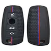 Adecuado para Serie F de BMW, Nuevo Serie 5 de BMW, Serie 3 de BMW Control Remoto 4 Botones Cubierta de Silicona para Llave de Coche Tira Bicolor Modelo de Panal