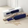 Paraguas Totalmente Automático con 43% de Descuento, Tamaño Extra Grande con Parasol Ampliado, Recubrimiento Negro para Protección Solar, Paraguas Plegable para Hombre, Stock Listo del Fabricante
